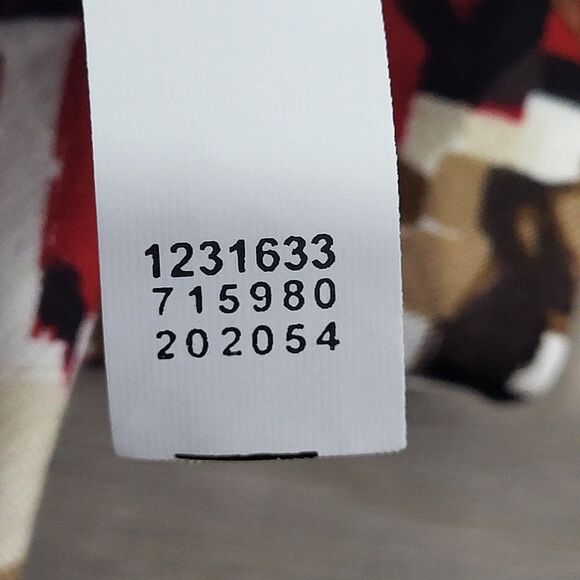 J Jill Top Tunic Womens  Size XL Pullover Stretch 3/4 Sleeve V-Neck Geometric - Picture 10 of 11